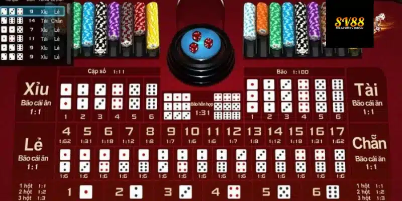 Cách đánh tài xỉu 1-3-2-4